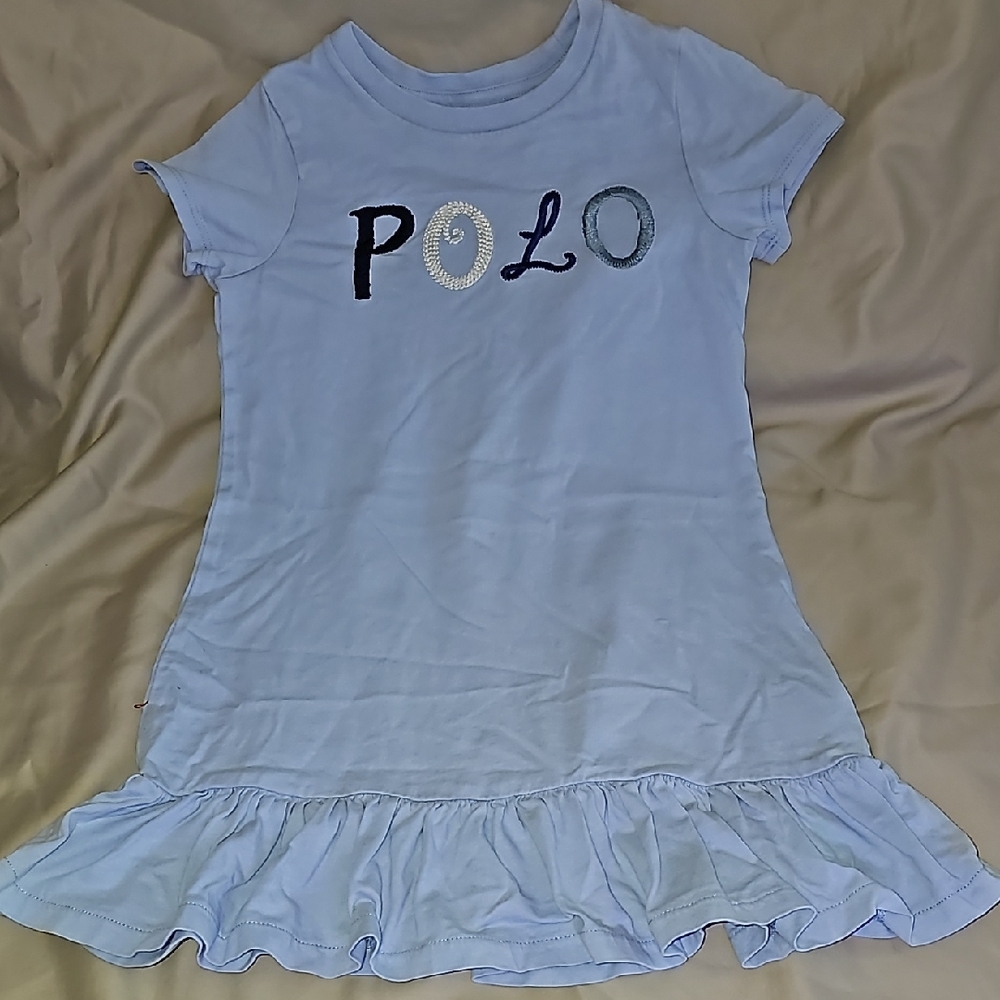 Polo by Ralph Lauren Light Blue Kids Dress